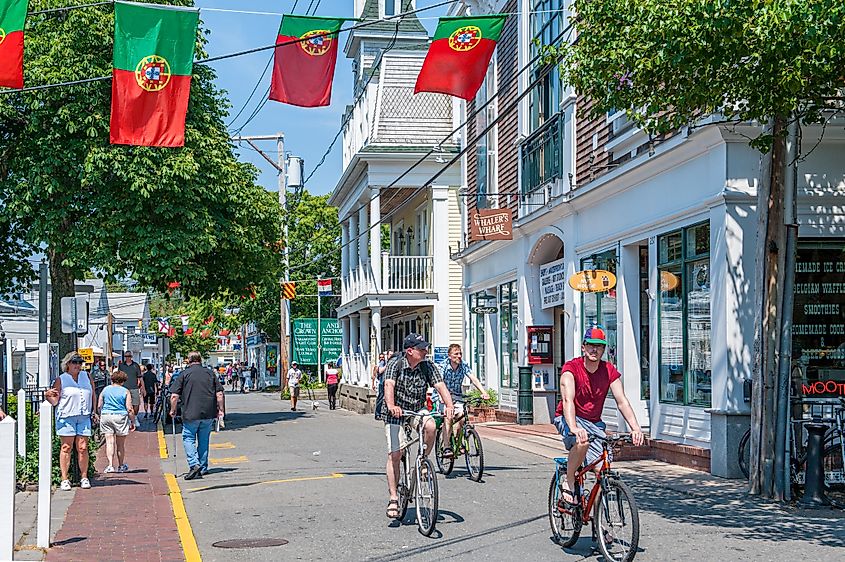 Commercial Street in Provincetown, Massachusetts.