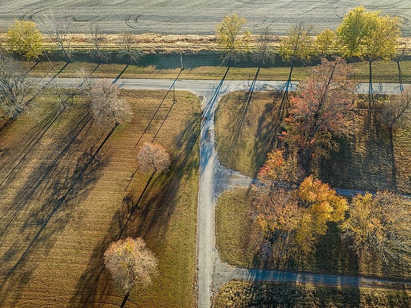 Overlooking Fort Defiance State Park in Illinois.