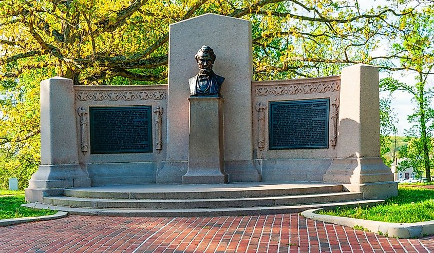 Lincoln Address Memorial at the Gettysburg National Cemetery.