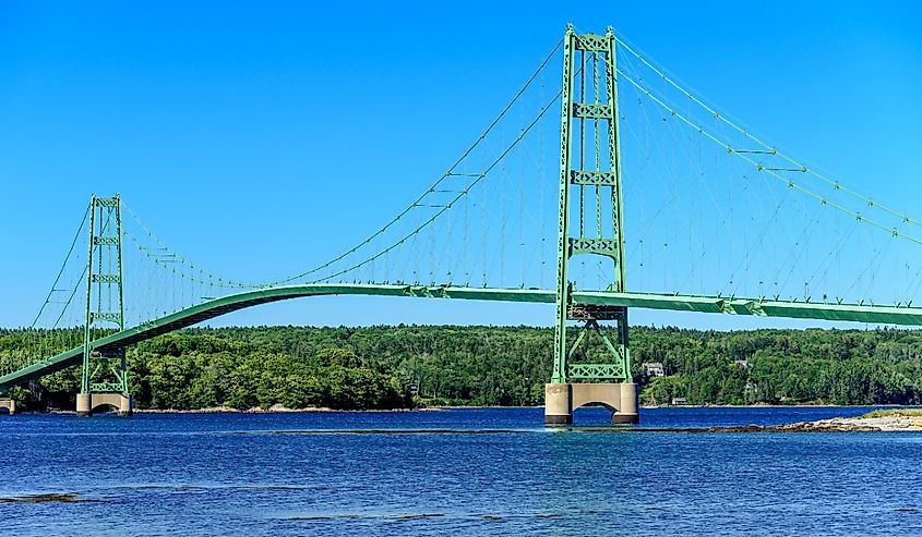 Deer Isle, Maine Suspension Bridge.