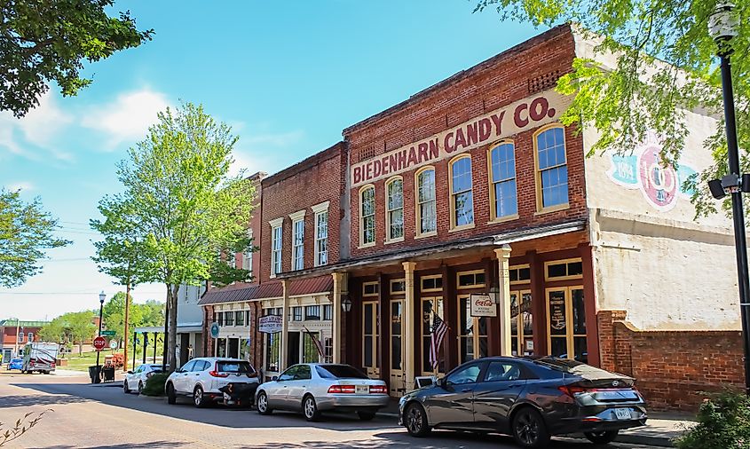 Downtown Vicksburg, Mississippi.