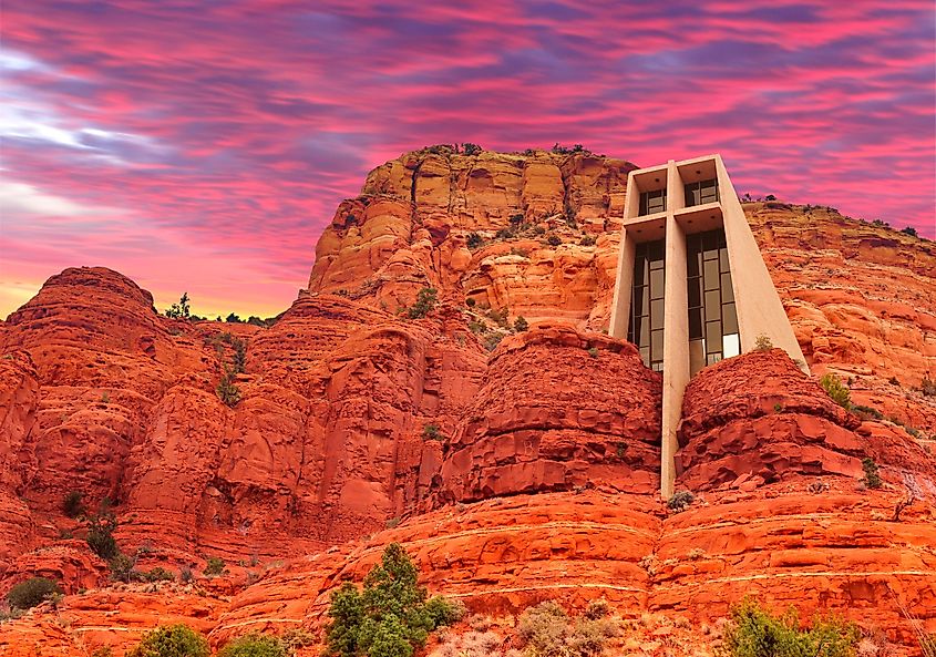 The Chapel of the Holy Cross in Sedona, Arizona.