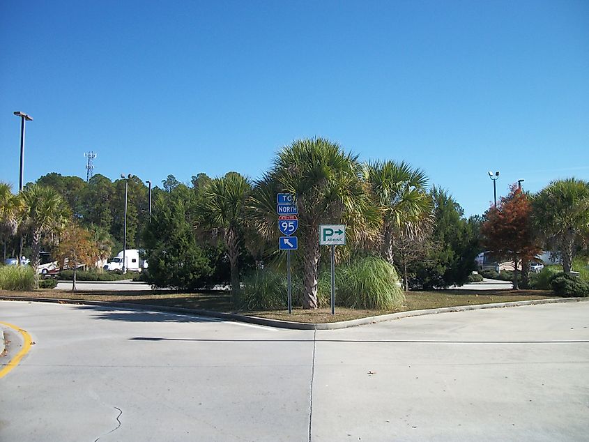  Interstate 95 in Hardeeville, South Carolina.