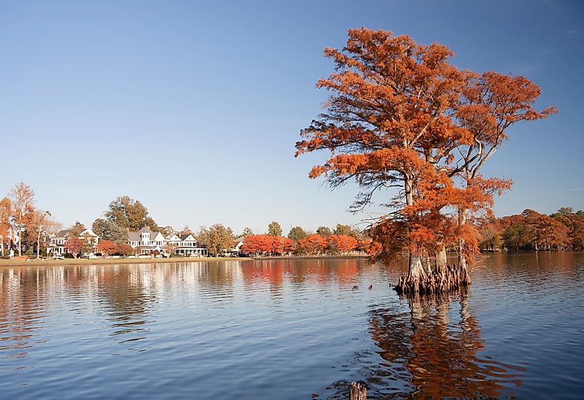 Albemarle Sound at Edenton, North Carolina.