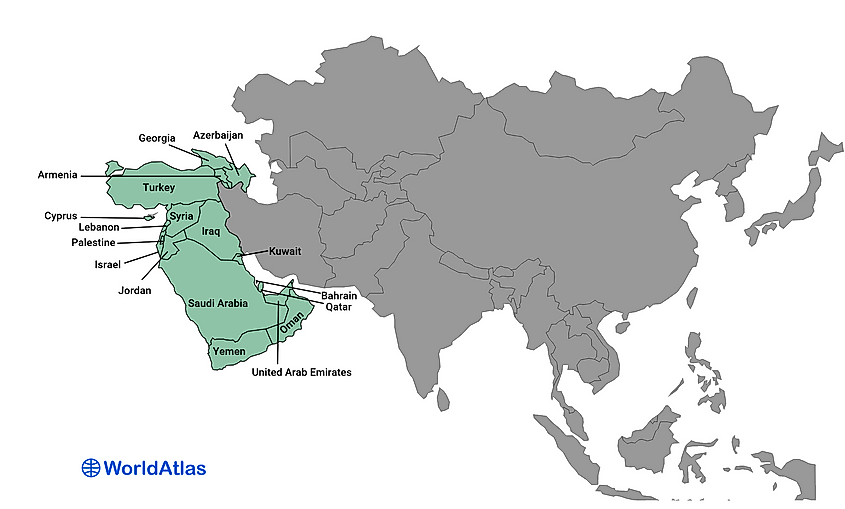 Western Asia Countries 1 
