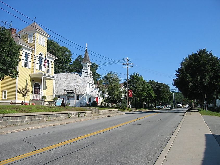 Main Street in Chestertown, New York