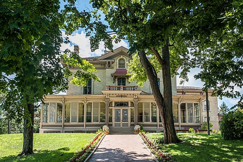 Villa Louis, a National Historic Landmark in Prairie Du Chien, Wisconsin