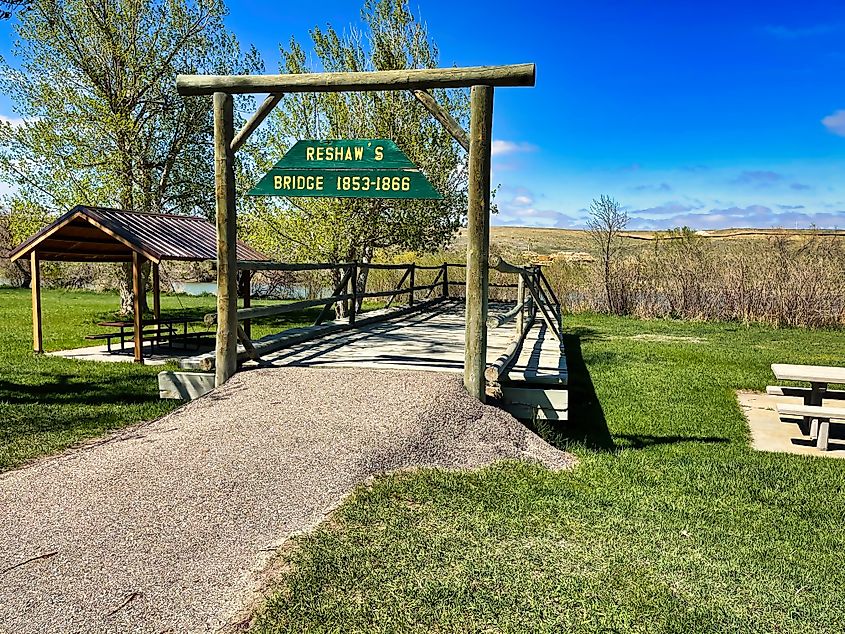 Spring Visit at Reshaw's Bridge in Evansville, Wyoming.