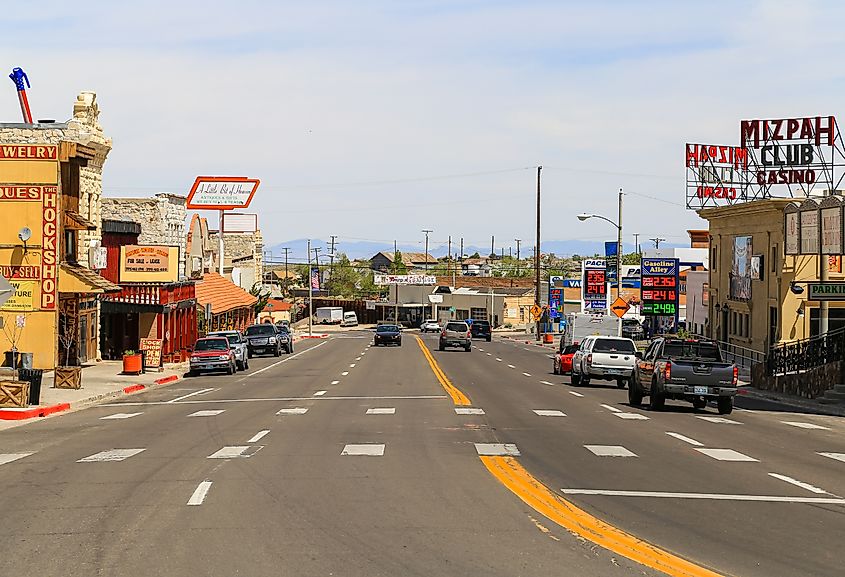 The beautiful downtown area of Tonopah, Nevada