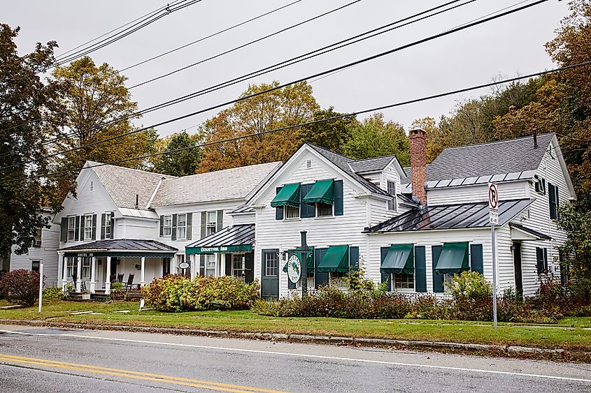 A rustic inn in the town of Dorset, Vermont.