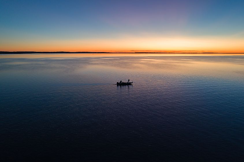 Houghton Lake in Michigan.