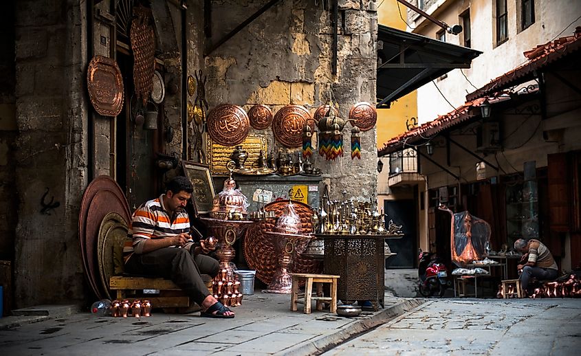 Local handcrafted goods in Gaziantep, Turkey