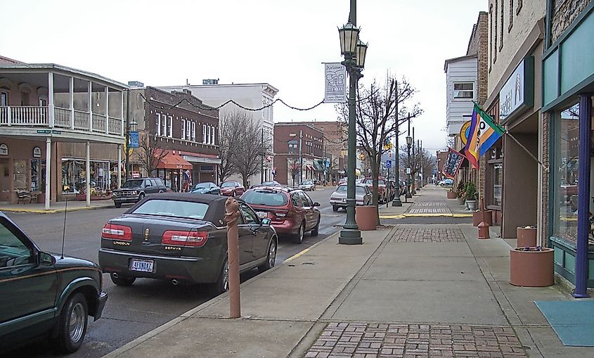 West Main Street in downtown Logan. 