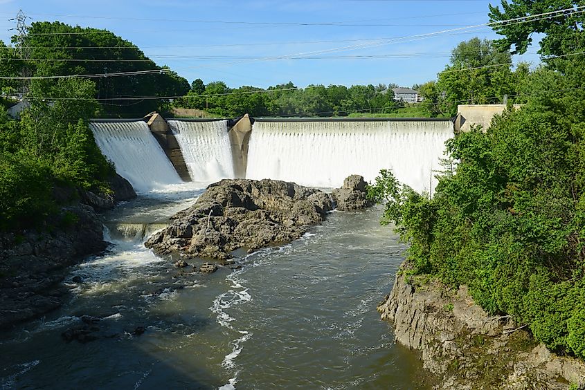 The Essex Junction Dam in Vermont.