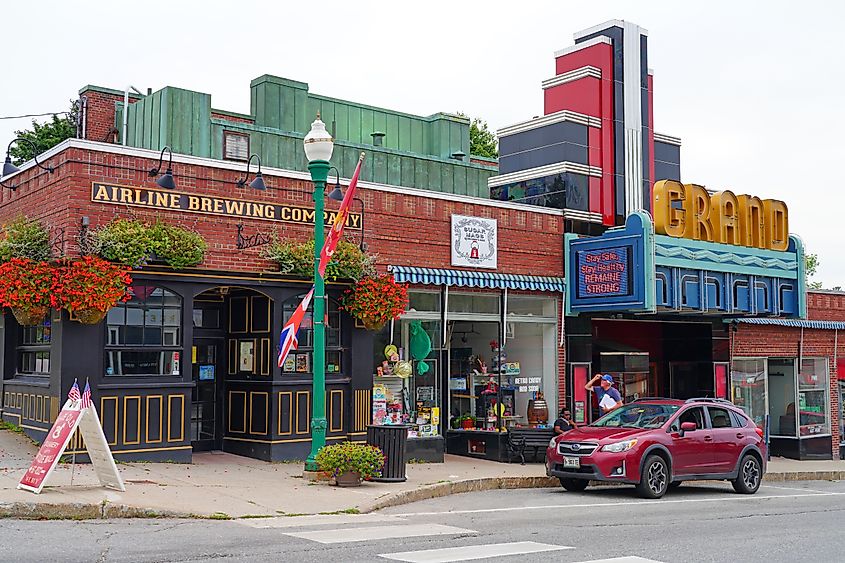 Downtown Ellsworth in Maine.