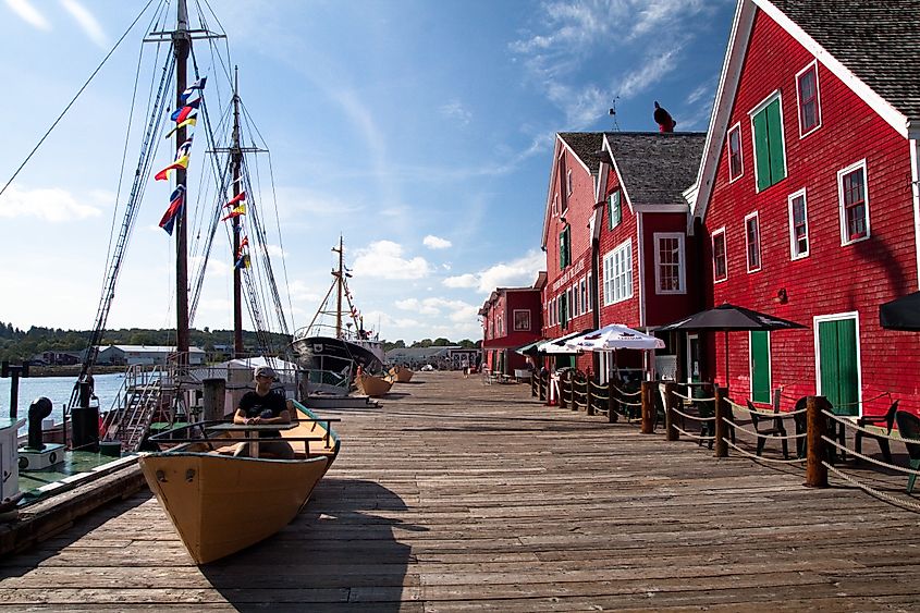 Harbor in Lunenburg, Nova Scotia.