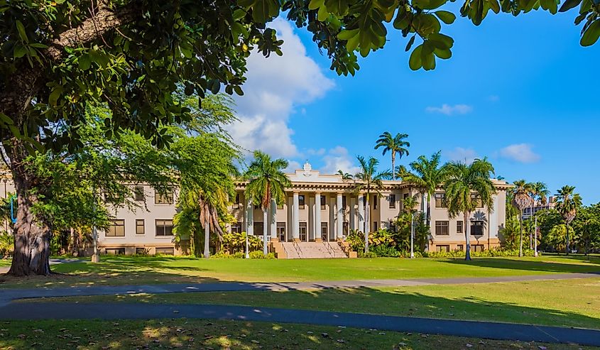 Hawaii Hall view 