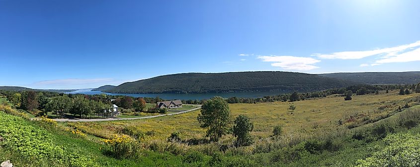 Gannett Hill in Ontario County Park in Naples, New York