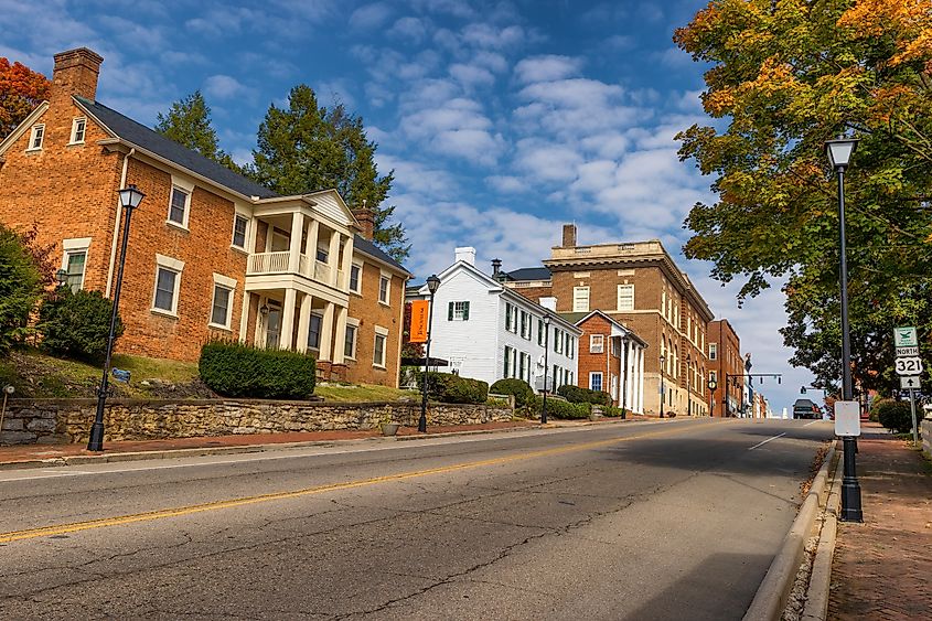 Main Street in Greeneville, Tennessee