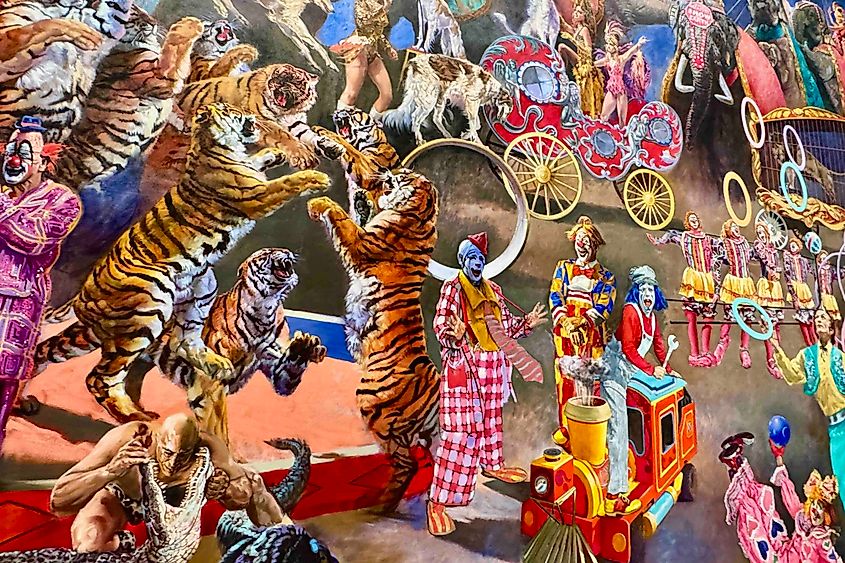 The Ringling Circus Museum mural photo credit Bryan Dearsley