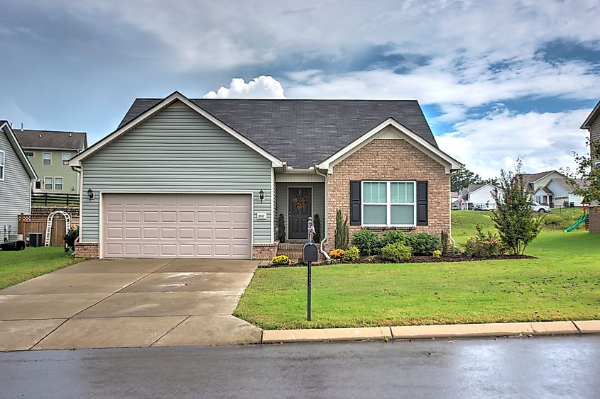 Residential properties in Spring Hill, Tennessee.