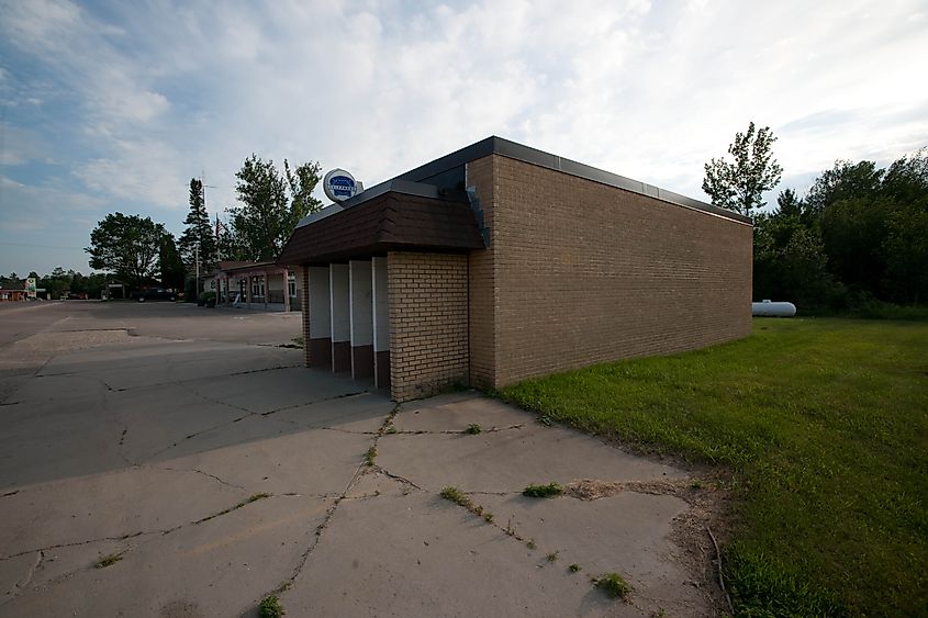 Street view in Longville, Minnesota