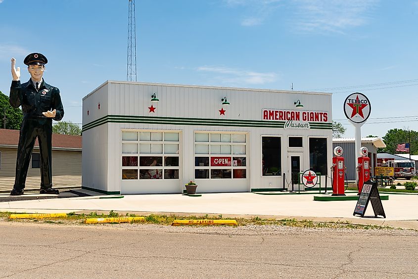 The American Giants Museum on historic Route 66 in Atlanta, Illinois