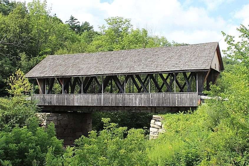 Packard Hill Covered Bridge in Lebanon, NH.