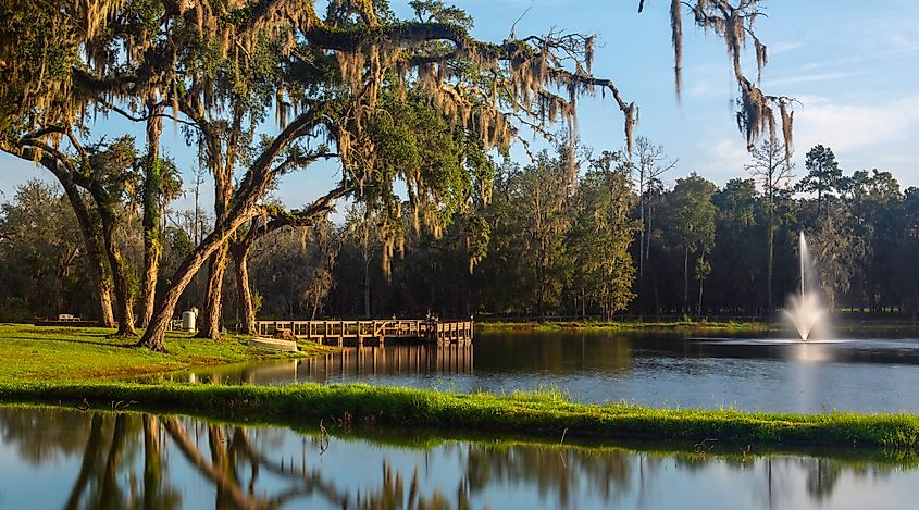 A beautiful park in Brooksville, Florida.