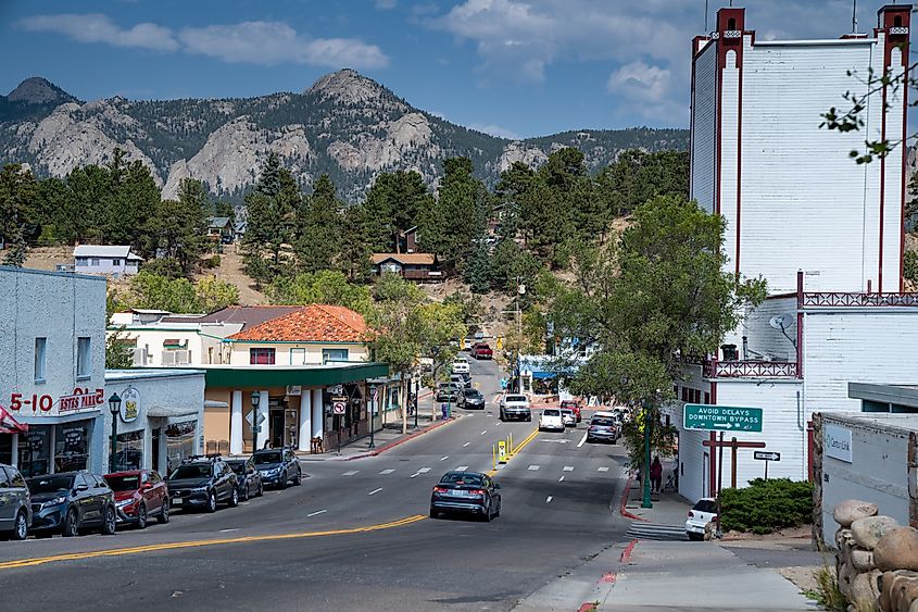 View of Estes Park, Colorado.