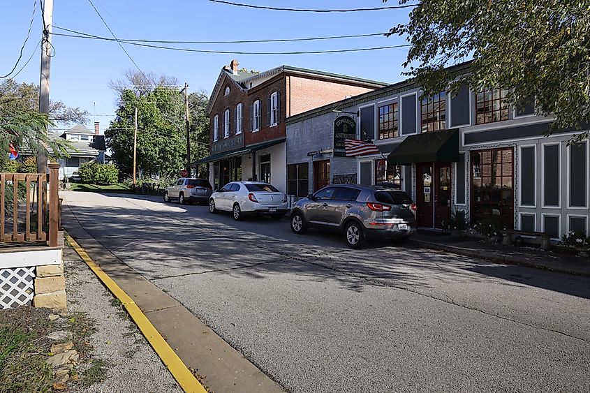 Street scenes from Augusta, Missouri.