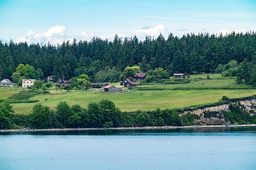 Double Bluff Beach on Whidbey Island in Freeland, Washington