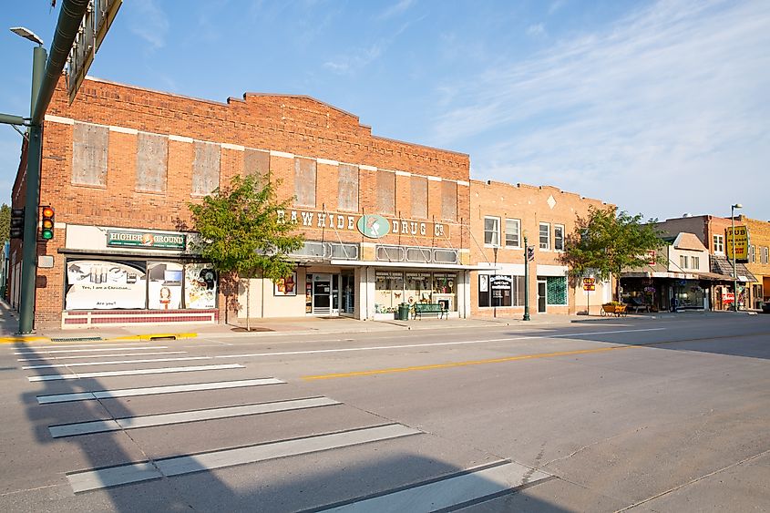 Downtown Lusk, Wyoming.