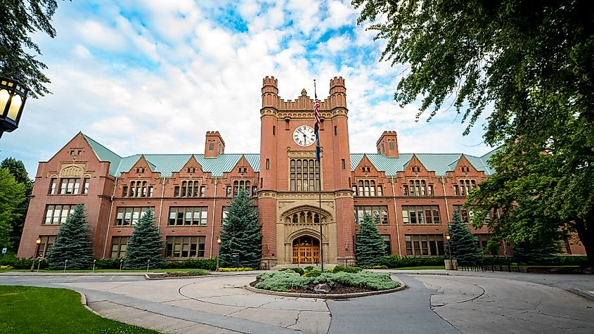Campus of the University of Idaho in Moscow, Idaho.