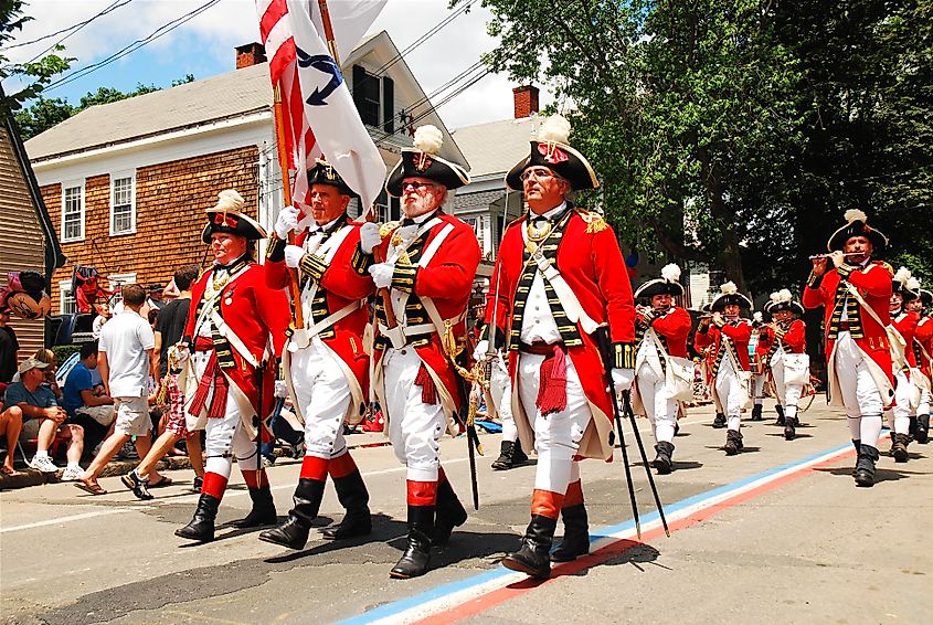 Fourth of July parade in Bristol, Rhode Island.