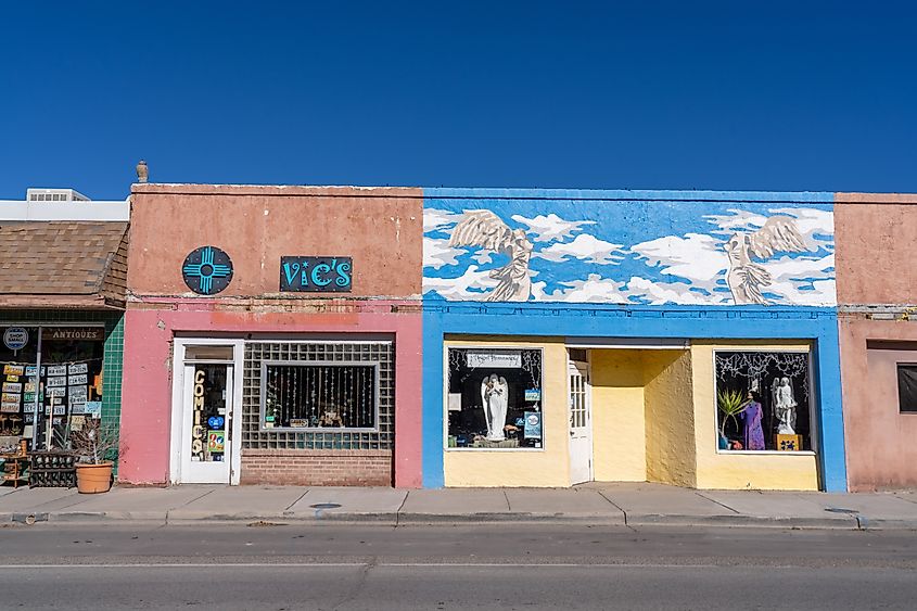 Building Storefronts in Truth or Consequences, New Mexico.