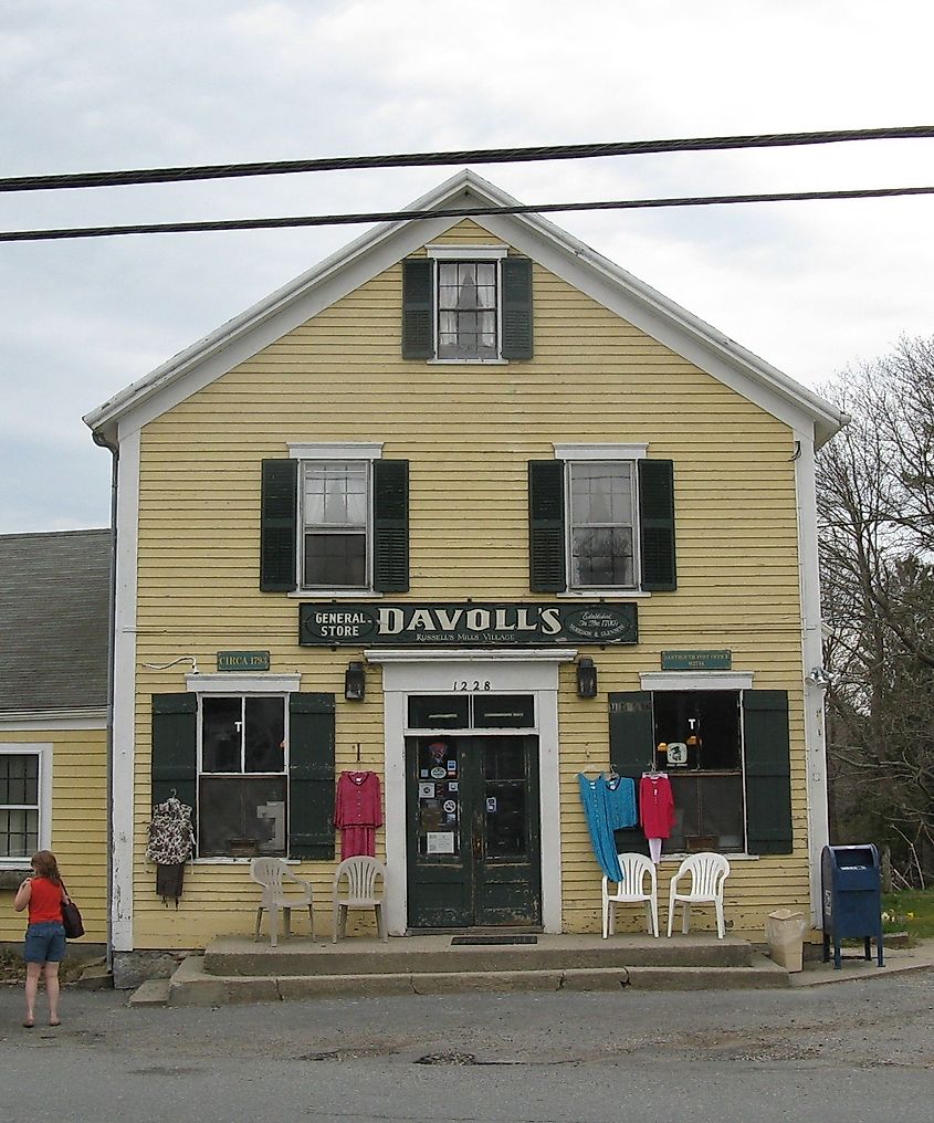 Davoll's General Store, Russells Mills, Massachusetts.