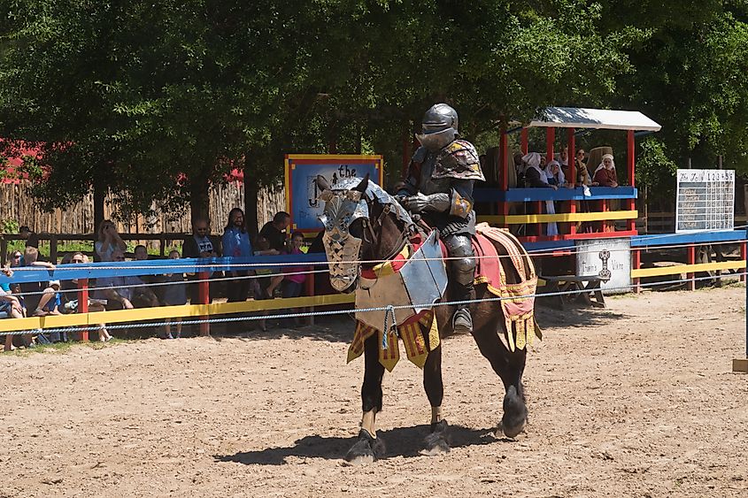 A jousting tournament in McDade, Texas.