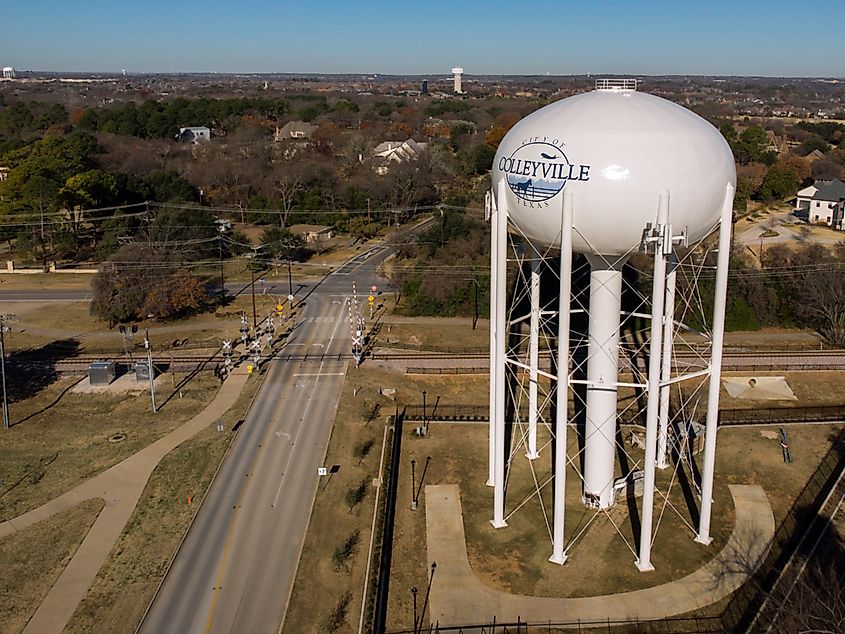 A view of Colleyville, Texas, a suburb of Dallas-Fort Worth