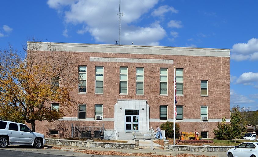 Oregon County Courthouse in Alton, Missouri.