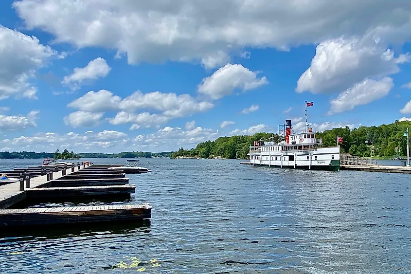 RMS Segwun at Muskoka Wharf in Gravenhurst. Image credit Bryan Dearsley