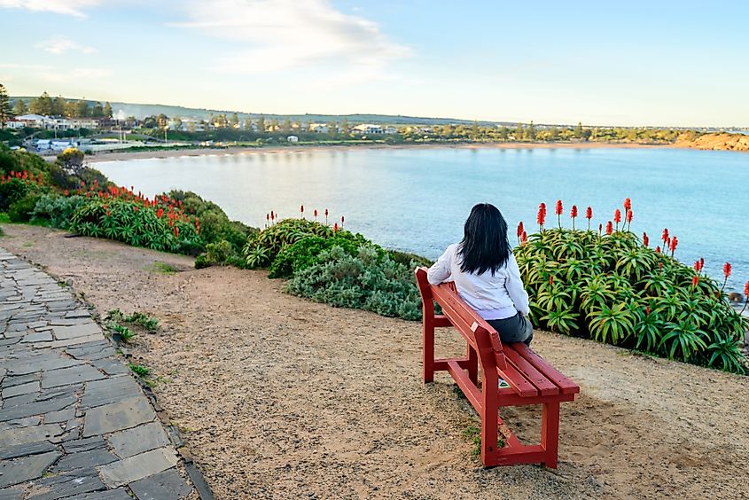 Horseshoe Bay at Port Elliot, South Australia.