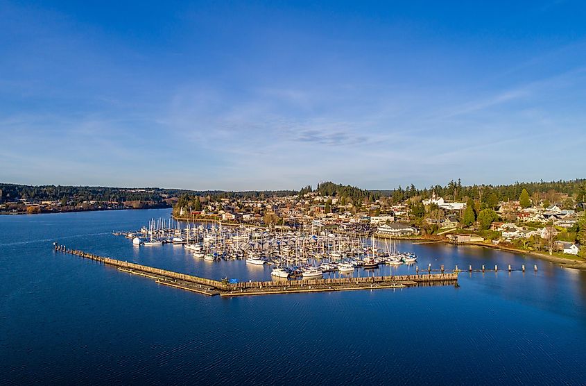 The picturesque town of Poulsbo in Washington.