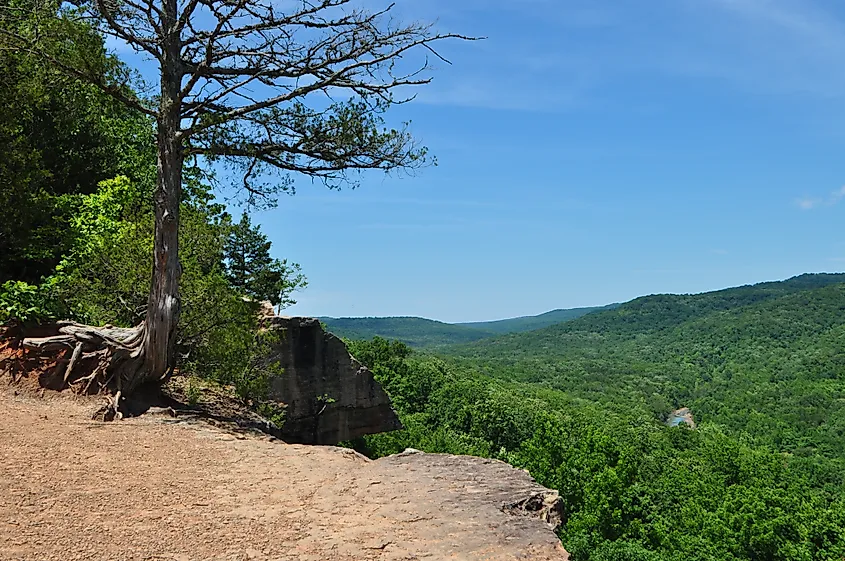 Yellow Rock at Devil's Den State Park, Arkansas.