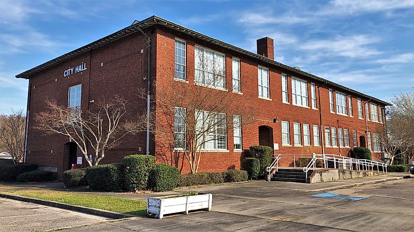 Tallassee City Hall in Tallassee, Alabama.