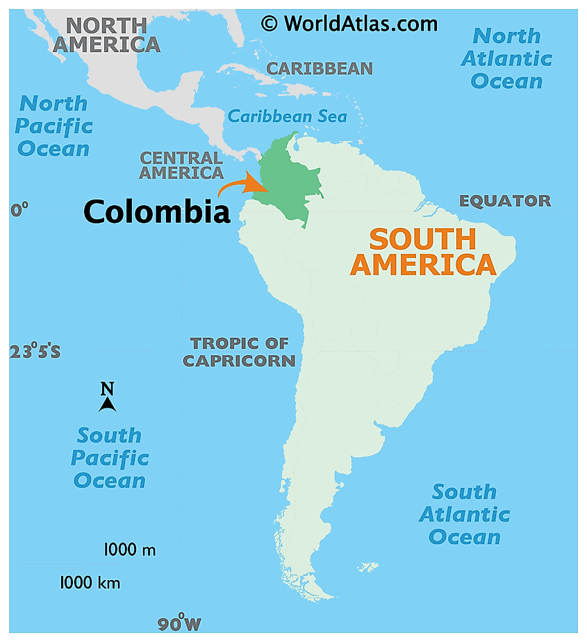 Show Me Columbia On A Map Colombia Maps & Facts - World Atlas