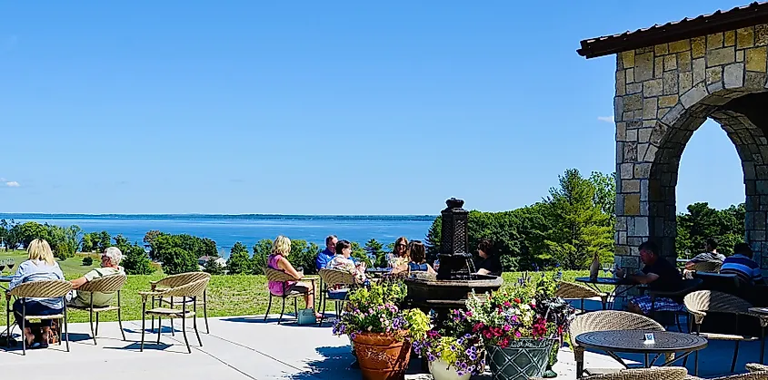 Mari Vineyards, on Old Mission Peninsula, Traverse City, Michigan.