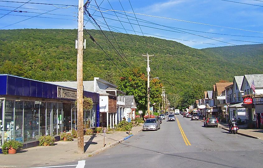 Main Street in Phoenicia, New York.