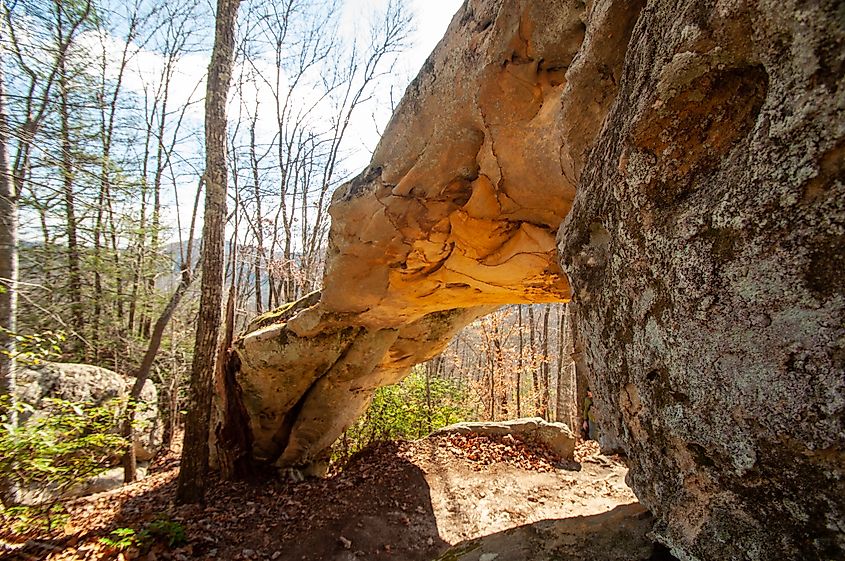 Powderhorn Arch in Pine Mountain State Resort Park, Pineville, Kentucky