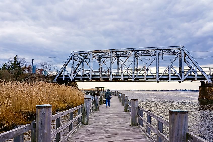 The Connecticut River in Old Lyme, Connecticut